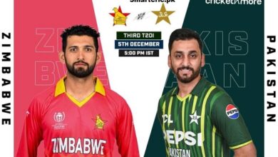 Photo of Pakistan Vs Zimbabwe 5th December 2024 Today Match Updates